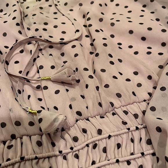 NWOT Socialite Purple Polka Dot Dress with Stretch Waist - Picture 3 of 3